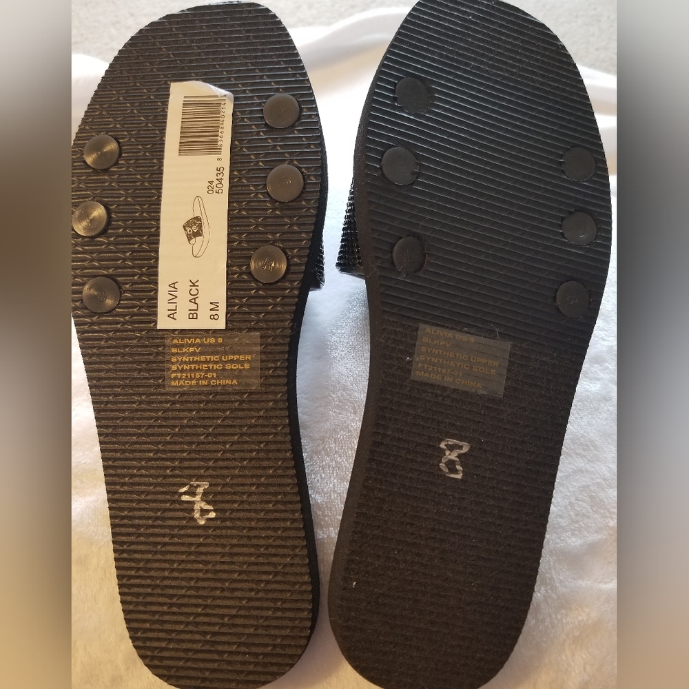 NWT | Bebe Bling Slide Sandals | Alivia |  Size 8 - Picture 5 of 6